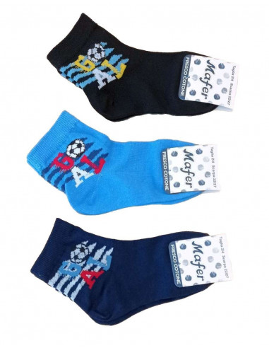 Group 3 pairs short socks for boy Mafer 7080