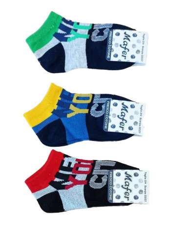 Group 3 pairs short socks for boy Mafer 7072