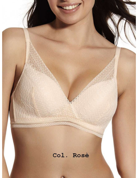 Unwired padded bra with lace Selene Regina Unwired padded bra with lace Selene Regina