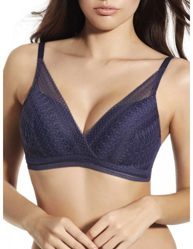 Unwired padded bra with lace Selene Regina