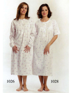 Women's cotton jersey nightdress Silvia 1026