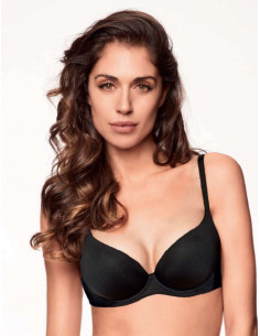 Microfiber padded balcony bra Lormar New Basic Plunge Soft