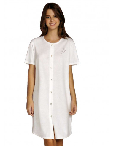 Women's cotton jersey clinic nightdress with half sleeves Andra 8564