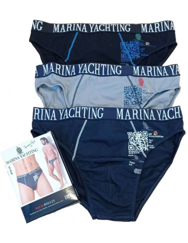 Group 6 men stretch cotton briefs Marina Yachting MY705