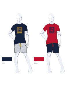Boy's short cotton jersey pajamas Navigare Junior 215647