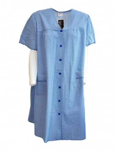 Woman half sleeves cotton tissue dress Aertre 084