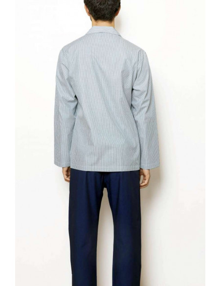 Pigiama uomo aperto in tessuto camicia Olimpia 502