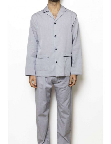 Men's open cotton TISSUE pajamas Olimpia 502 One color