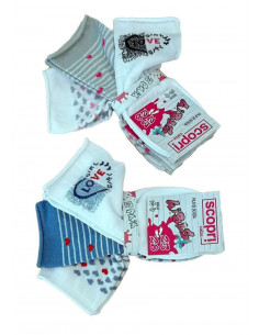 Group 3 pairs low socks for girl Scopri Bianca