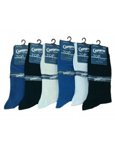 Group of 6 stretch cotton men short socks Carpenter T400
