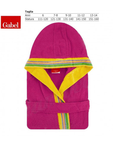 Accappatoio da bambini con cappuccio Junior Gabel PONGO Accappatoio da bambini con cappuccio Junior Gabel PONGO