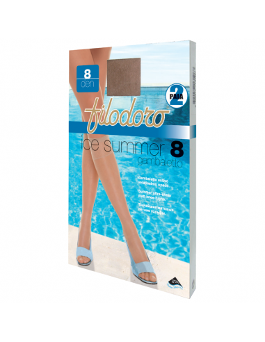 Group 2 PAIRS knee-highs Filodoro Ice Summer 8 den.