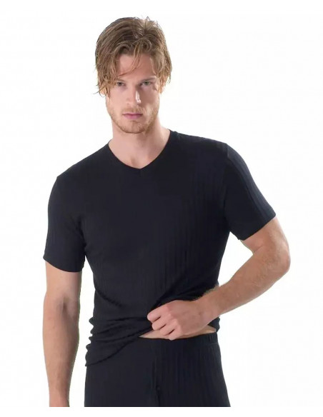 Scotland yarn T-shirt Gicipi 281MM V-necked Scotland yarn T-shirt Gicipi 281MM V-necked