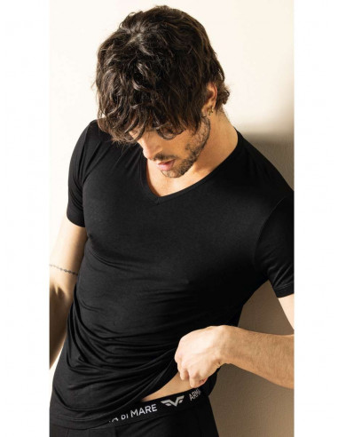 V neck t-shirt in fresh bamboo fiber Armata di Mare GT2255