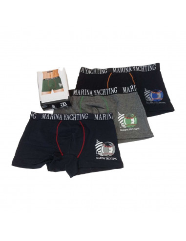 Group 6 men stretch cotton boxer Marina Yachting MY706