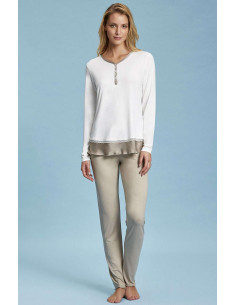 Woman seraphine viscose and saten pajamas Andra 7404