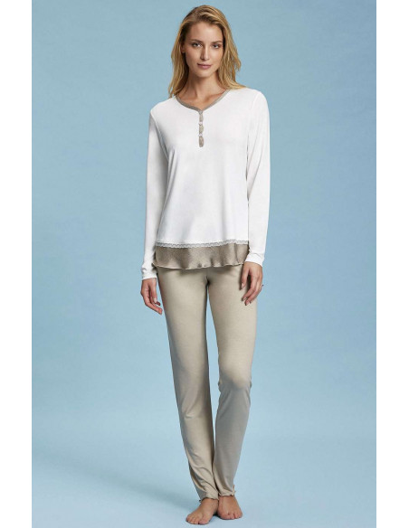Woman seraphine viscose and saten pajamas Andra 7404