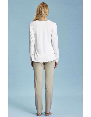 Woman seraphine viscose and saten pajamas Andra 7404