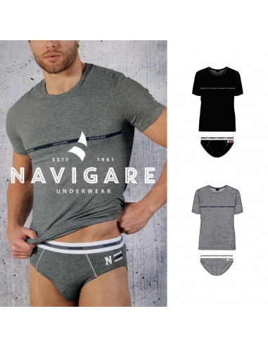 Men's set with t-shirt and briefs Navigare 11697