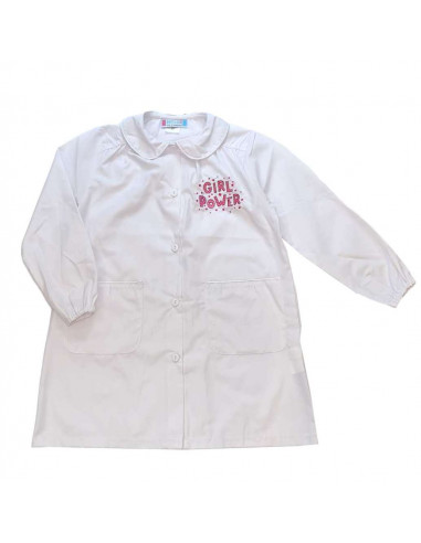 Girl smock for school Andy&Gio' 90181 White
