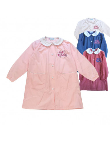 Girl smock for school Andy&Gio' 90181 Pink