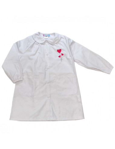 Girl smock for school Andy&Gio' 90172 White