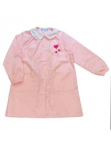 Girl smock for school Andy&Gio' 90172 Pink