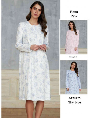 Women's nightdress in warm cotton jersey Linclalor 92768