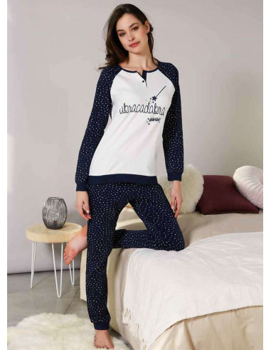 Warm cotton jersey women's pajamas Dimensione Danza 20280