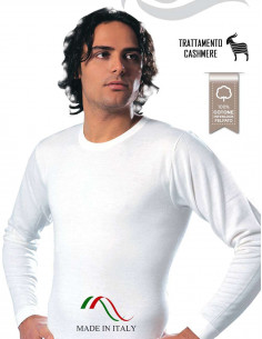 Maglia uomo a manica lunga in cotone felpato Leable 202