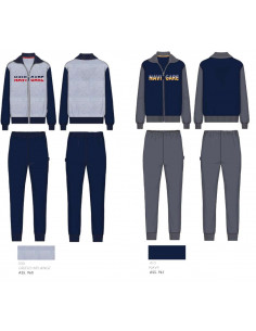 Homewear men's pile pajamas with zip Navigare 141375 2