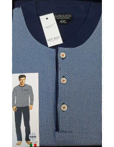 Pigiama uomo CALIBRATO in caldo cotone Bip Bip 7205 2