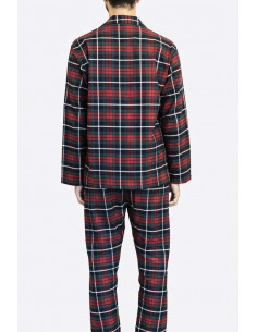 Men's opened light flannel pajamas Olimpia 713 2