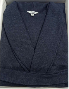 Men's nightwear jacket in warm cotton fleece Antony art. Ettore 2
