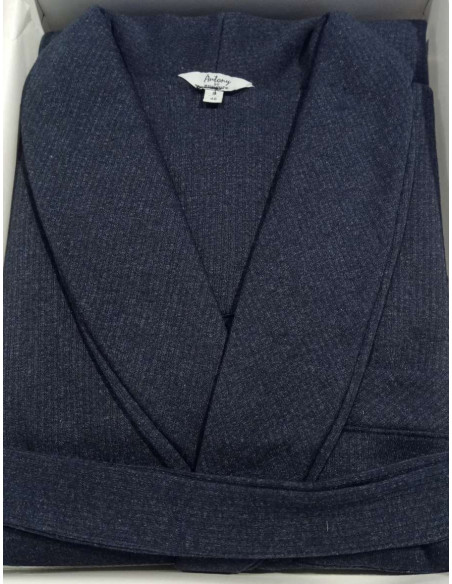 Men's nightwear jacket in warm cotton fleece Antony art. Ettore Men's nightwear jacket in warm cotton fleece Antony art. Ettore