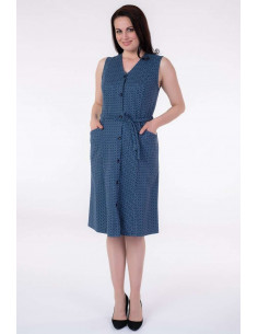 Ladies fleece jersey sleeveless dress Aertre 883
