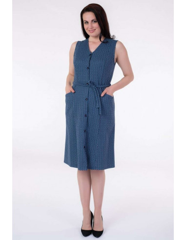 Ladies fleece jersey sleeveless dress Aertre 883