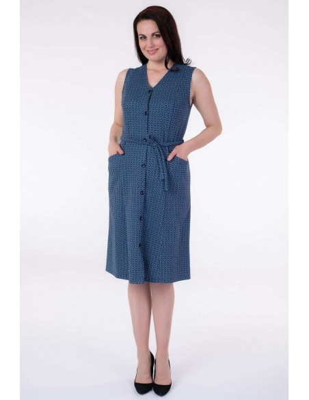 Ladies fleece jersey sleeveless dress Aertre 883 Ladies fleece jersey sleeveless dress Aertre 883