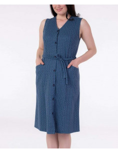 Ladies fleece jersey sleeveless dress Aertre 883 2