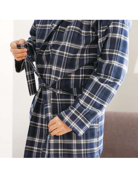 Men's light flannel dressing gown Olimpia 719 Men's light flannel dressing gown Olimpia 719