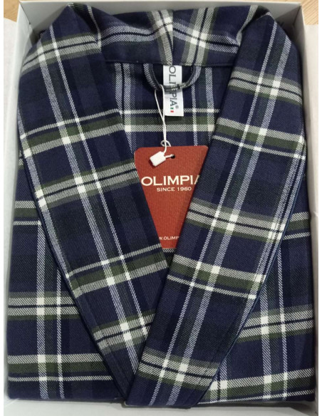 Vestaglia uomo in flanella leggera Olimpia 719 Vestaglia uomo in flanella leggera Olimpia 719