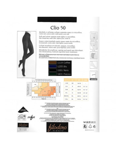 Opaque microfiber tights for women Filodoro Clio 50 Opaque microfiber tights for women Filodoro Clio 50