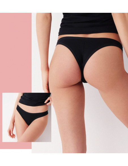 Women's organic cotton brazilian briefs Cotonella Life GD438 Women's organic cotton brazilian briefs Cotonella Life GD438