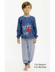 Pigiama bambino in jersey di cotone Gary P30020 2
