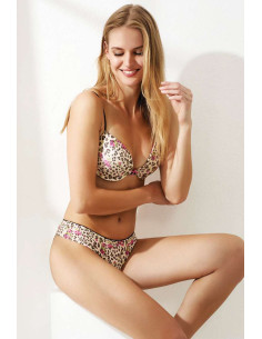 Completo donna fantasia con push-up e slip Jadea 4483 2