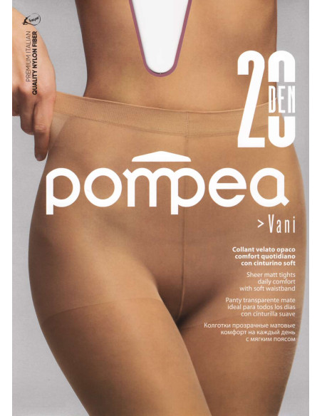 Collant elasticizzato opaco Pompea Vani 20 den