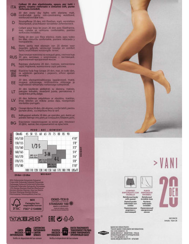 Opaque lycra tights Vani 20 den Opaque lycra tights Vani 20 den