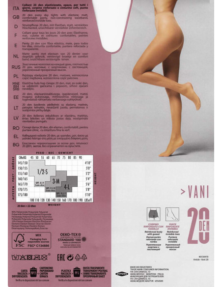 Opaque lycra tights Vani 20 den Opaque lycra tights Vani 20 den