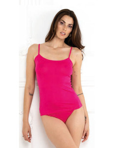 Canottiera donna a spalla stretta in bamboo Magic Dream Smeraldo 2