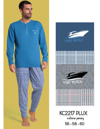Men's CALIBRATED cotton jersey pajamas Karelpiu' KC2217